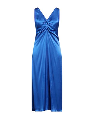 Kontatto Woman Long Dress Bright Blue Size S Viscose