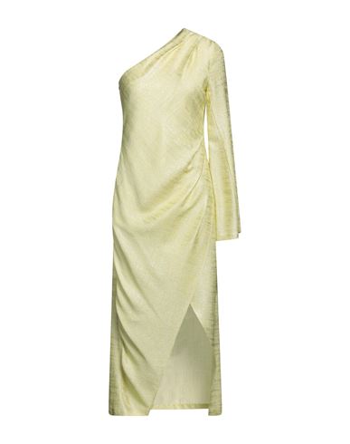 Erika Cavallini Woman Maxi Dress Light Green Size 6 Viscose, Polyamide