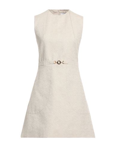 Patou Woman Mini Dress Light Grey Size 8 Cotton