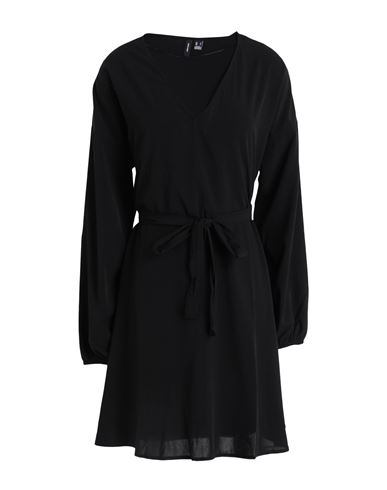 Vero Moda Woman Mini Dress Black Size M Recycled Polyester, Polyester, Elastane