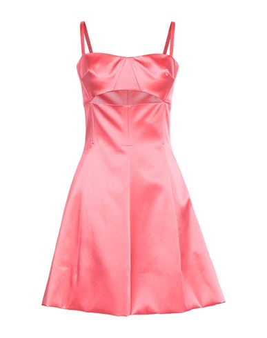Shop Patou Woman Mini Dress Pink Size 6 Cotton, Acetate