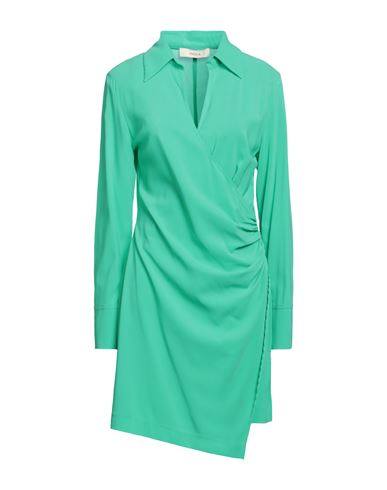 Jucca Woman Mini Dress Green Size 8 Viscose, Elastane