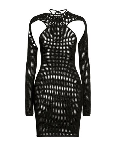 Andreädamo Andreādamo Woman Mini Dress Black Size S Viscose, Polyester, Polyamide, Elastane