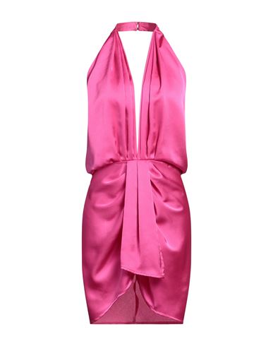 Shop Nineminutes Woman Midi Dress Fuchsia Size 6 Polyester, Elastane In Pink
