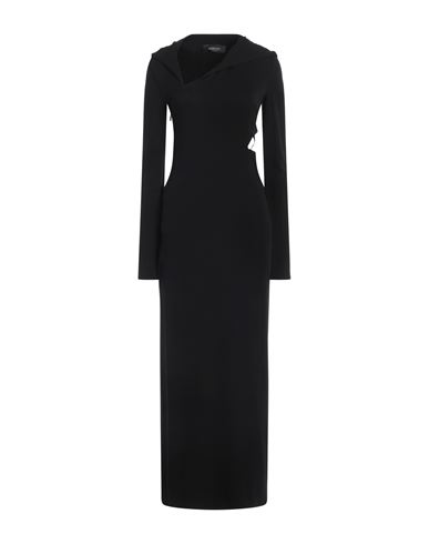Versace Woman Maxi Dress Black Size 6 Viscose, Elastane