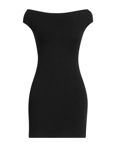 Ami Alexandre Mattiussi Woman Mini Dress Black Size M Viscose, Polyamide, Elastane