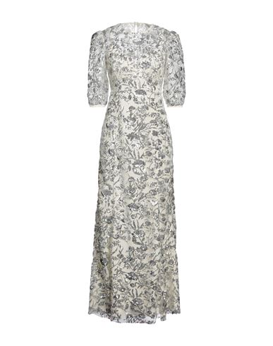 Maxi-Kleid Damen Cremeweiß 36 Damen