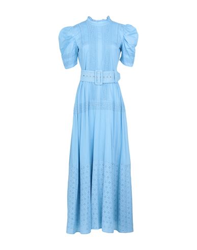Toy G. Woman Maxi Dress Sky Blue Size 8 Cotton, Nylon