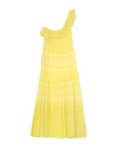 Toy G. Woman Maxi Dress Yellow Size 10 Cotton, Nylon