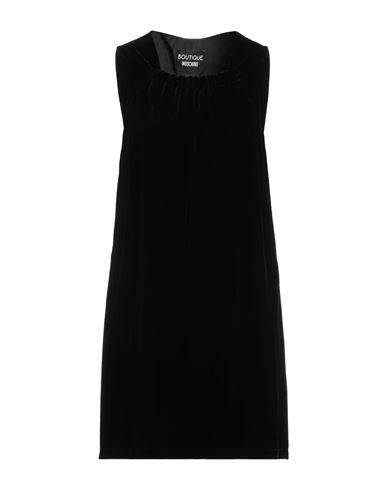 Boutique Moschino Woman Mini Dress Black Size 6 Viscose, Silk