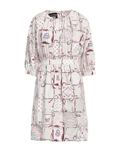 Shop Boutique Moschino Woman Mini Dress Beige Size 6 Cotton