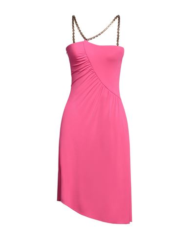 Pinko Woman Midi Dress Fuchsia Size L Viscose, Elastane