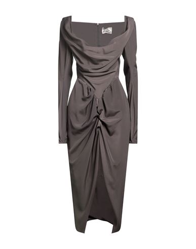 Vivienne Westwood Woman Midi Dress Steel Grey Size 4 Polyester