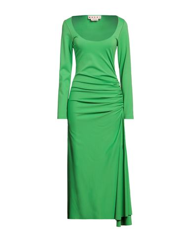 Marni Woman Midi Dress Light Green Size 8 Viscose, Polyamide, Elastane