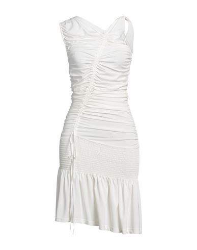 N°21 Woman Mini Dress White Size 8 Viscose, Polyester, Elastane