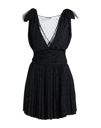 Shop Red Valentino Woman Mini Dress Black Size S Polyester
