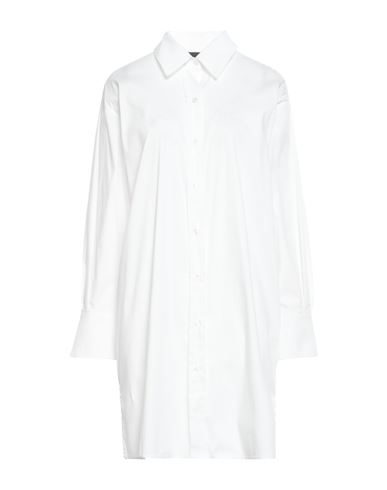Access Fashion Woman Short Dress Off White Size Xl Cotton, Nylon, Elastane