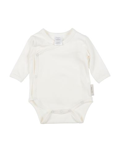 Tinycottons Newborn Boy Baby Jumpsuits & Overalls Cream Size 3 Organic Cotton, Elastane In White