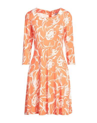 Hopper Woman Mini Dress Orange Size 10 Viscose