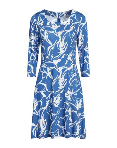 Hopper Woman Mini Dress Blue Size 10 Viscose