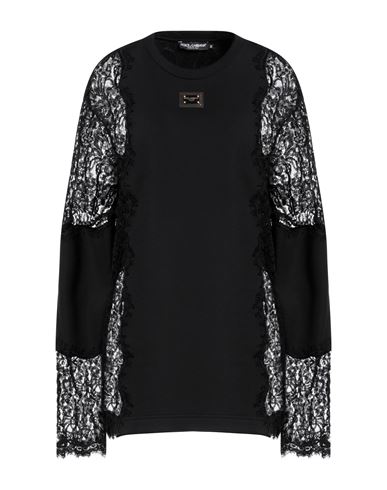 Dolce & Gabbana Woman Mini Dress Black Size S Cotton, Viscose, Polyamide