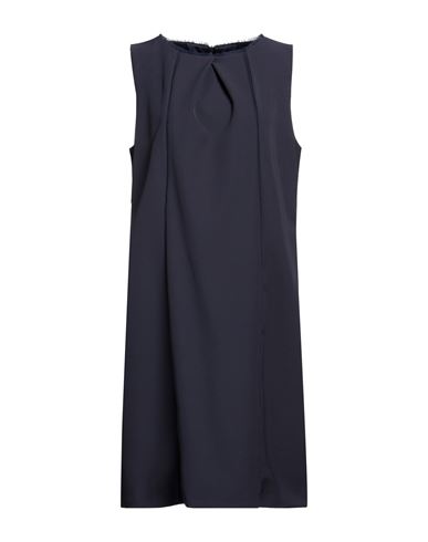 Corte Dei Gonzaga Woman Midi Dress Midnight Blue Size 12 Polyester, Polyamide, Elastane