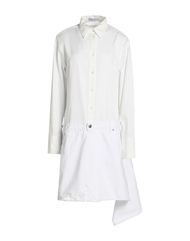 Jw Anderson Woman Short Dress White Size 8 Cotton
