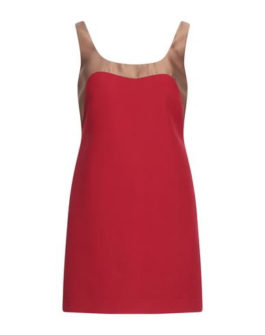 Shop Valentino Garavani Woman Mini Dress Red Size 6 Virgin Wool, Silk, Polyester