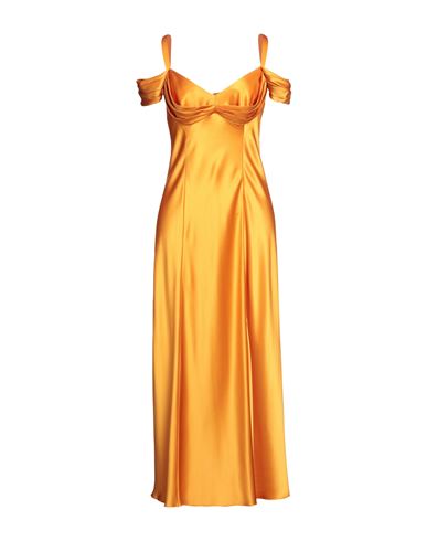 Alberta Ferretti Woman Maxi Dress Orange Size 6 Silk