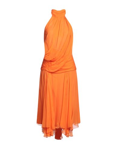 Alberta Ferretti Woman Maxi Dress Orange Size 6 Silk