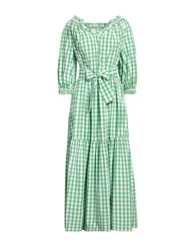 Mariuccia Woman Maxi Dress Green Size M Cotton, Polyester