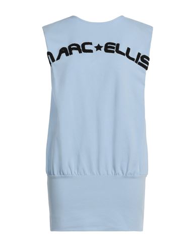 Marc Ellis Woman Mini Dress Light Blue Size S Cotton, Elastane