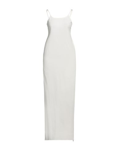 Jw Anderson Woman Maxi Dress Cream Size 8 Viscose, Polyester In White