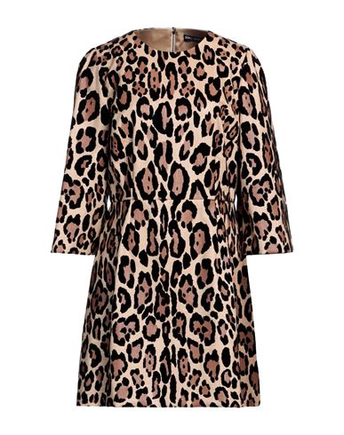 Dolce & Gabbana Woman Mini Dress Beige Size 14 Polyamide, Cotton