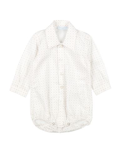Shop Manuell & Frank Newborn Boy Shirt Ivory Size 3 Cotton, Wool In White