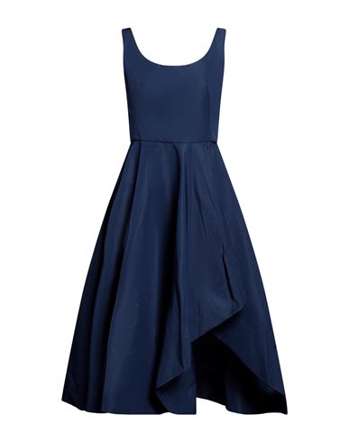 Alexander Mcqueen Woman Midi Dress Navy Blue Size 8 Polyester