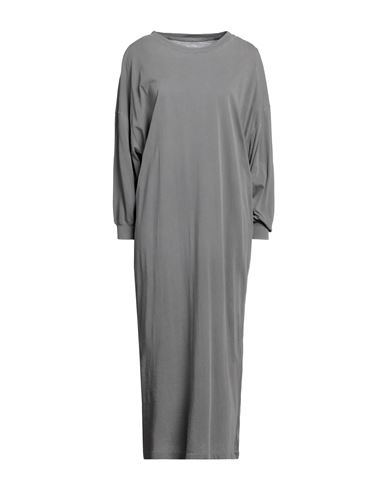 American Vintage Woman Midi Dress Lead Size Xs/s Organic Cotton In Grey