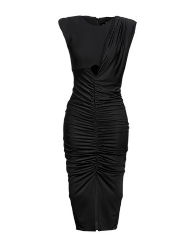 Monique Garçonne Woman Midi Dress Black Size 2 Polyester, Elastane