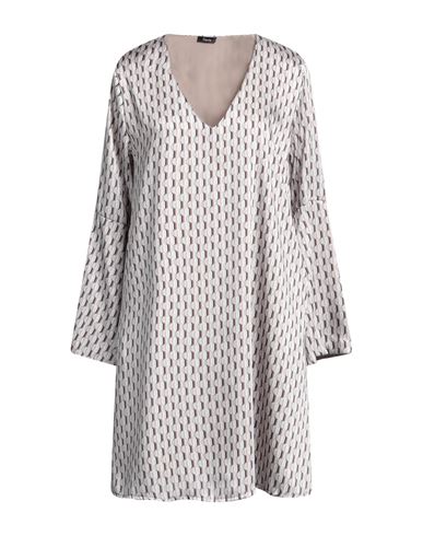 Hanita Woman Short Dress Light Grey Size M Polyester