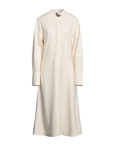 Jil Sander Woman Midi Dress Ivory Size 6 Virgin Wool, Polyamide In White