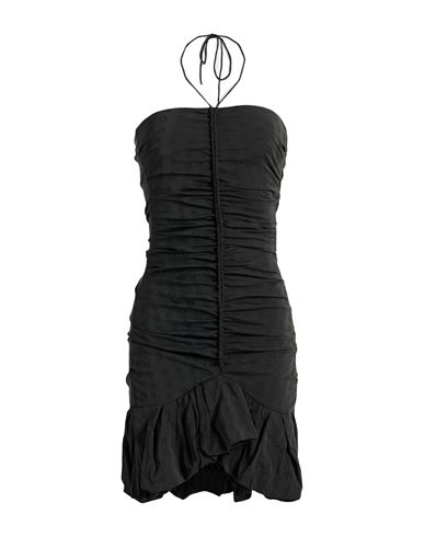 ISABEL MARANT ISABEL MARANT WOMAN MINI DRESS BLACK SIZE 6 VISCOSE, SILK, ELASTANE 