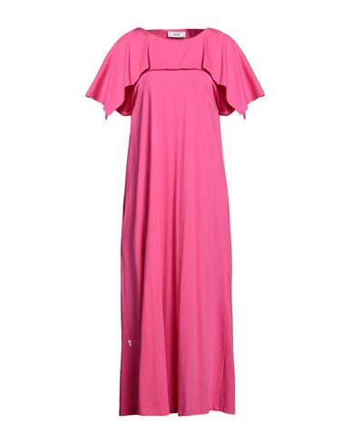 Jijil Woman Long Dress Fuchsia Size 8 Cotton In Pink