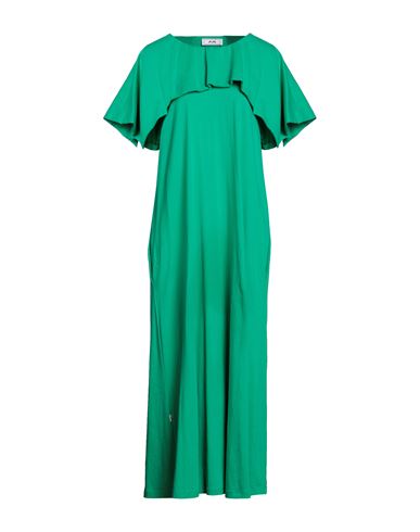 Jijil Woman Long Dress Green Size 12 Cotton