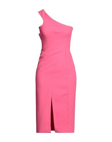 Monique Garçonne Woman Midi Dress Fuchsia Size 2 Polyester In Pink