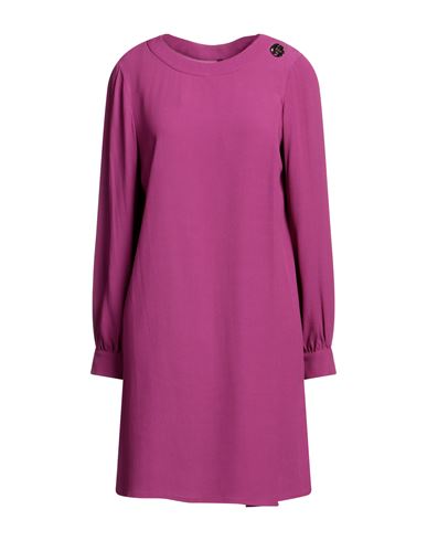 Manila Grace Woman Short Dress Mauve Size 4 Viscose In Purple