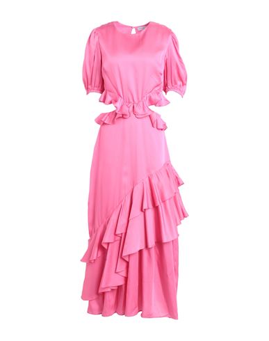 Never Fully Dressed Pink Marla Cut Out Dress Woman Maxi Dress Pink Size 4 Viscose, Cotton
