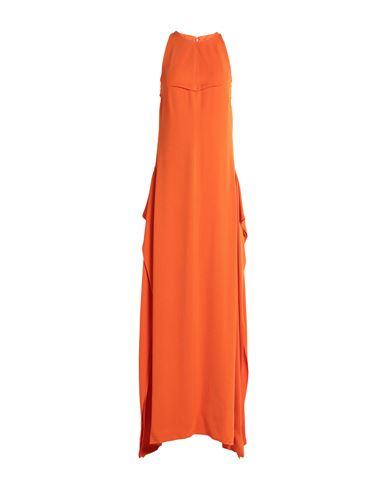 Shop Lanvin Woman Maxi Dress Orange Size 8 Acetate, Viscose