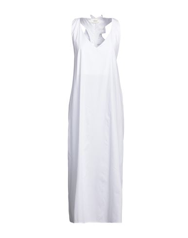 Vicolo Woman Midi Dress White Size M Cotton