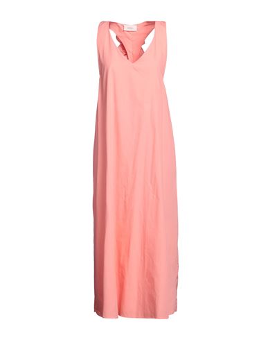 Vicolo Woman Midi Dress Salmon Pink Size M Cotton