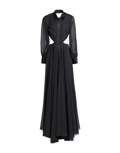 Shop Monique Garçonne Woman Maxi Dress Black Size 4 Polyester